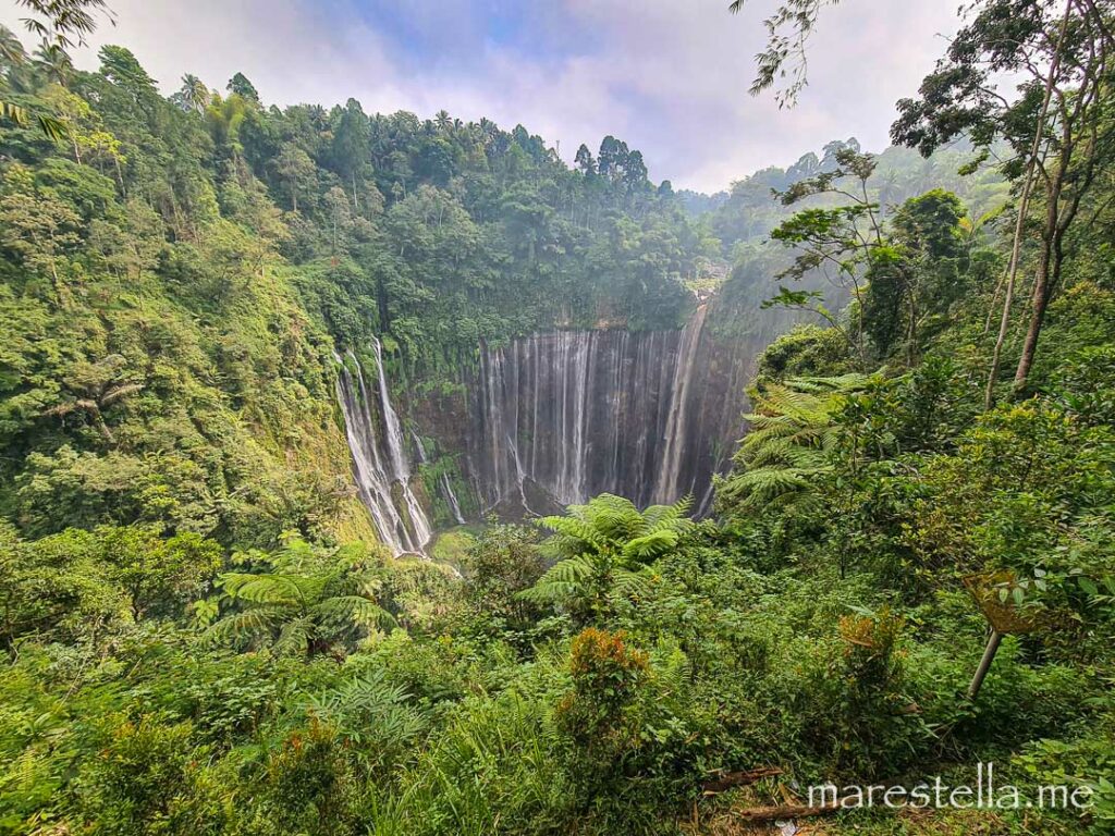 Tumpak Sewu Wasserfälle, erster Aussichtspunkt