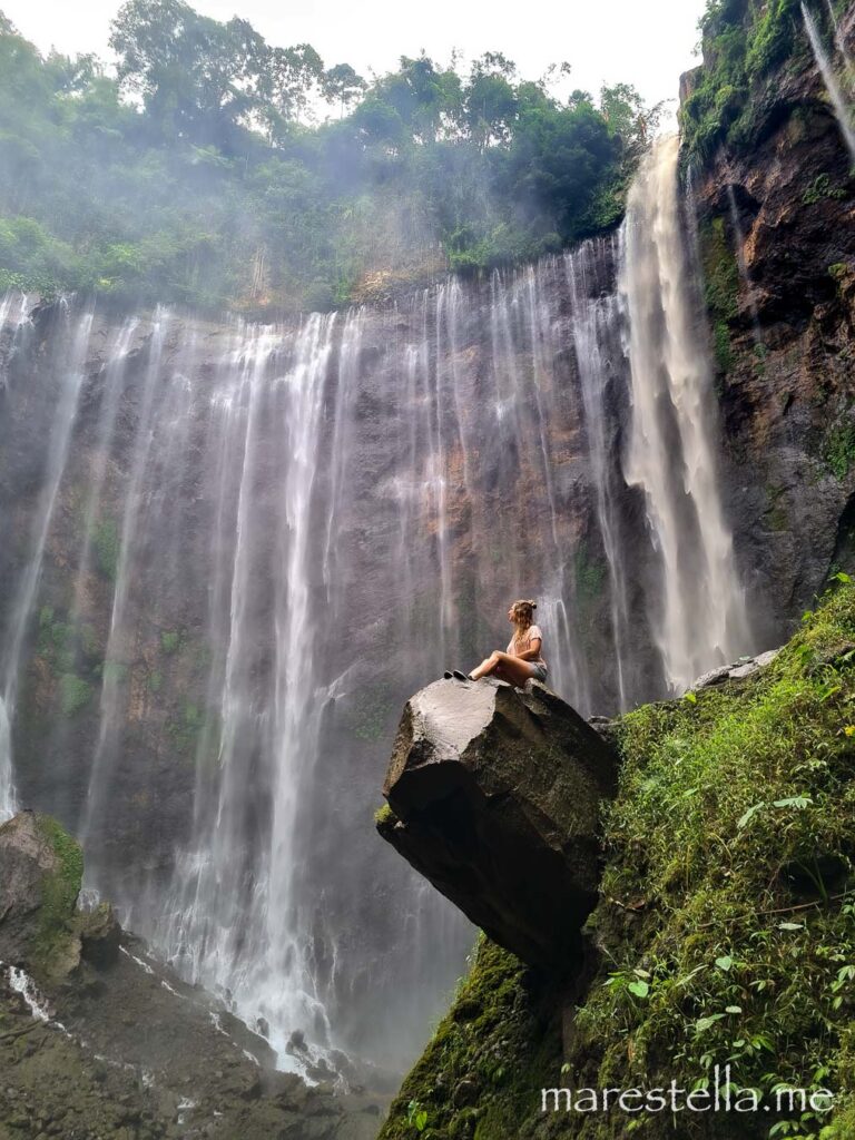 Tumpak Sewu Wasserfälle - Talsicht